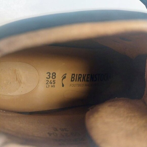 Birkenstock Jackson Nubuck Leather Laced Boots Womens Size 7-7.5 Black EU 38 - Picture 2 of 10